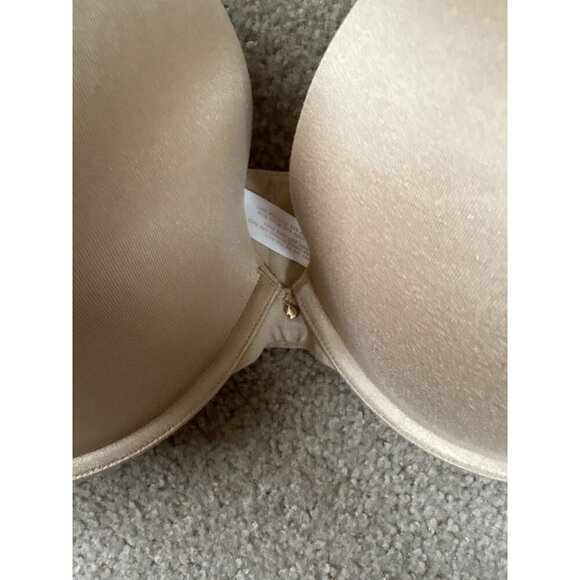 Cacique Bra 44DDD Boost Plunge Smooth Tan Nude Underwire Lane Bryant - Picture 2 of 5